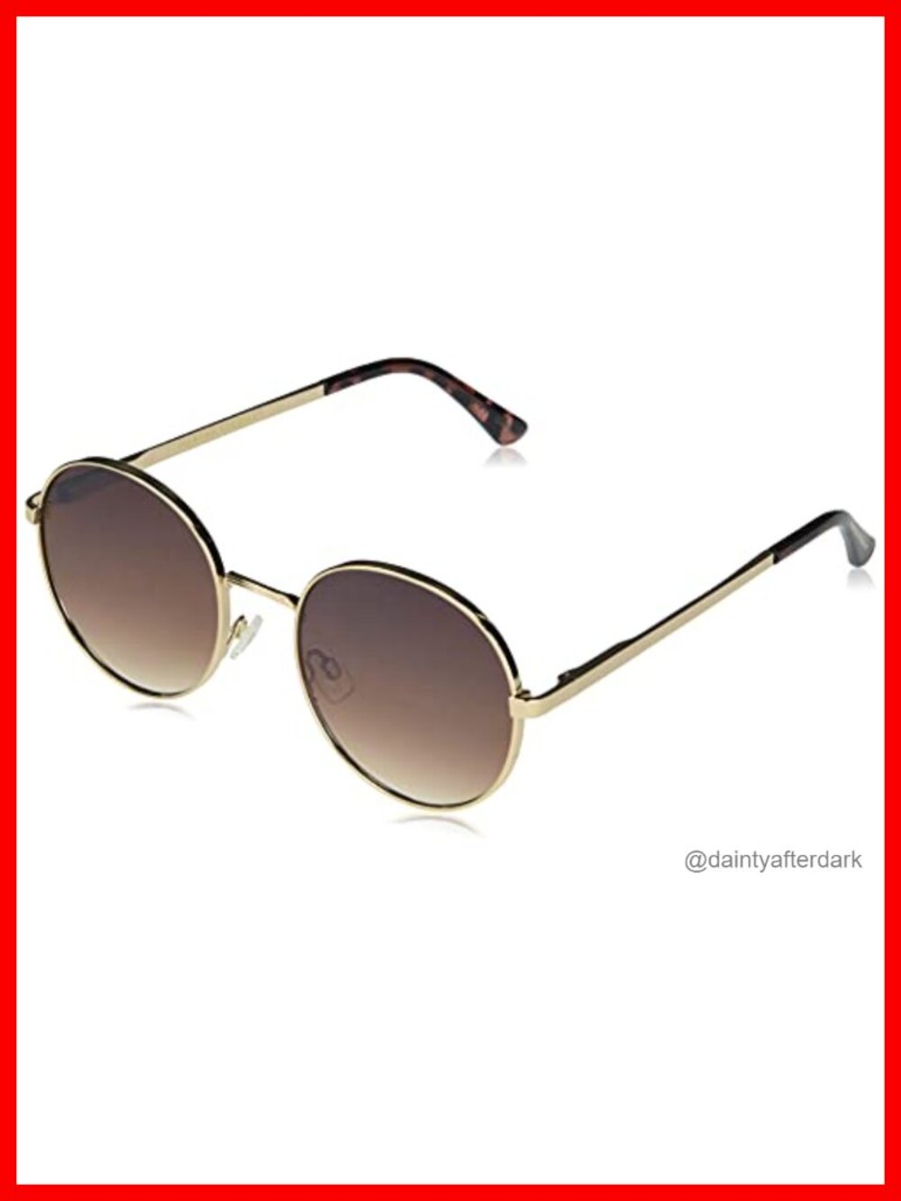 Vintage Round UV400 Protective Metal Sunglasses Full Frame Outdoor